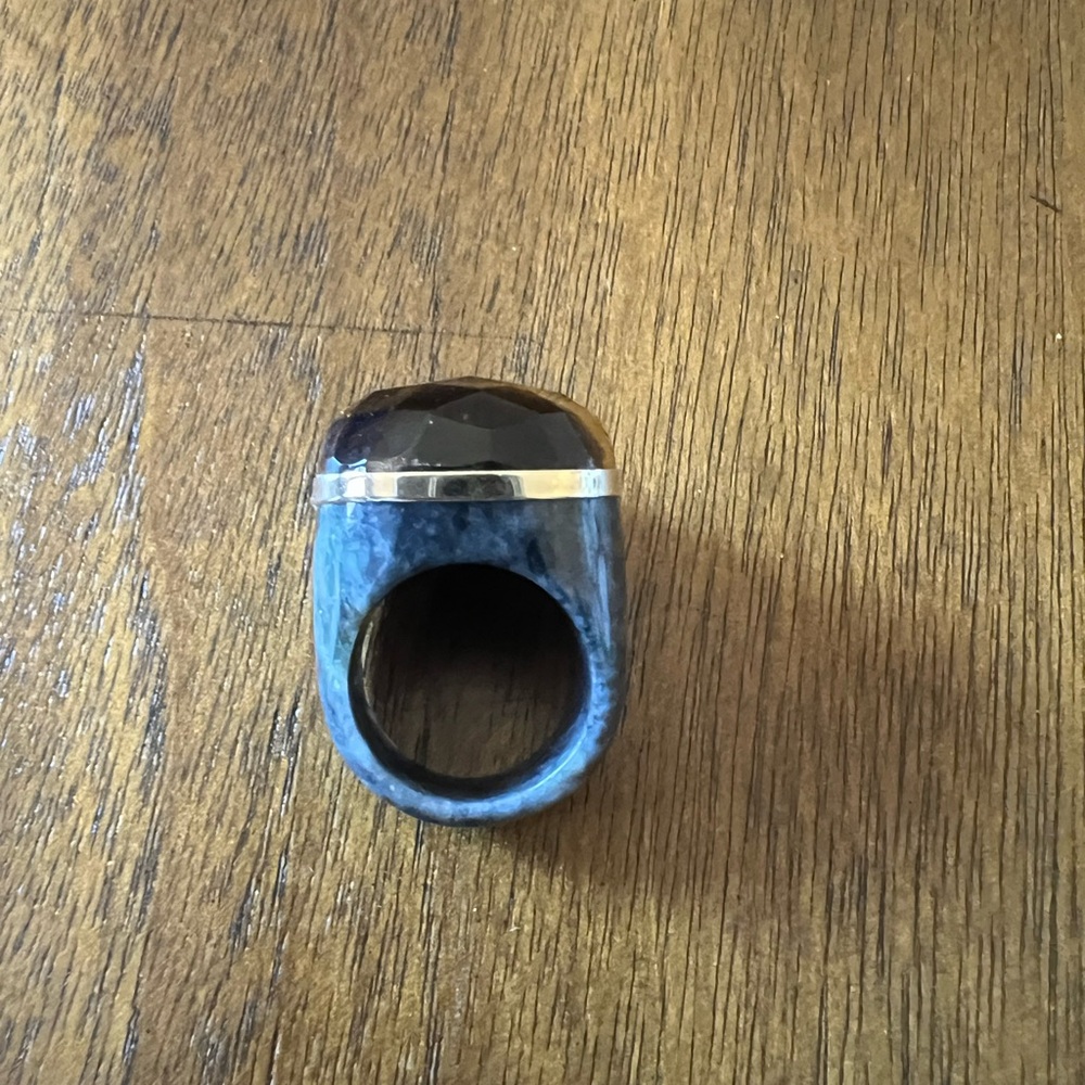 Faceted Tiger Eye Gemstone Statement Ring - image 7